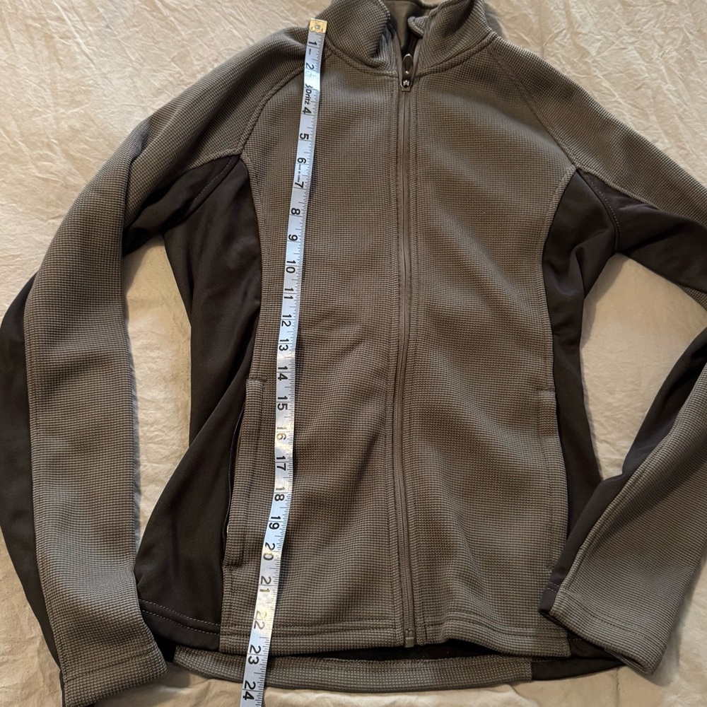 Women's Spyder Black Jacket Size Small Gray And Black Warm Full Zip Two Tone - Picture 3 of 8